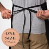 Black Aprons Bulk  12 Pack Commercial Chef Bib Apron for Kitchen and Restaurant Cooking without Pockets Unisex Women and Men Adult
