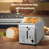 Automatic furnace breakfast toast multifunctional toaster SUS304 5 bake brown level high lift bar 3 functions-thaw / heat / cancel